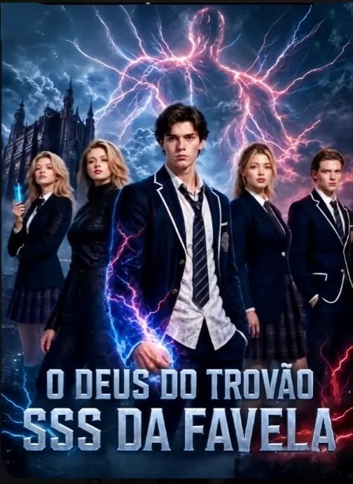 Capa da novela O Deus do Trovão SSS da Favela